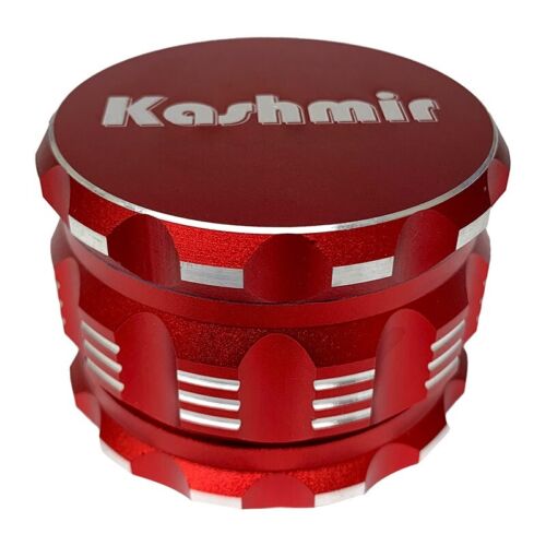 2.5″ Spice Herb Tobacco Grinder 4 Piece Crusher Aluminum Grinders Red by Kashmir