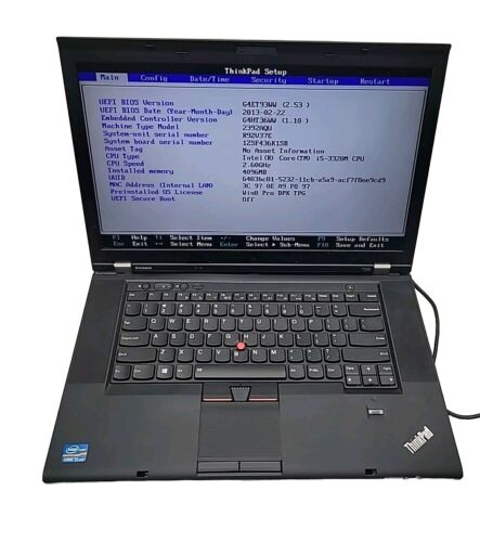 Lenovo ThinkPad T530 i5-3320M 2.6GHz 4GB NO HHD OS 15′ Laptop PC