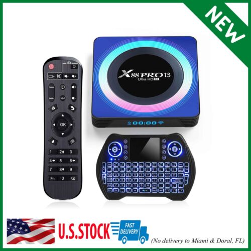 Android 13.0 TV Box 4GB 32GB X88 Pro 13 Android Box 2023 RK3528 4K 6K 8K Smart