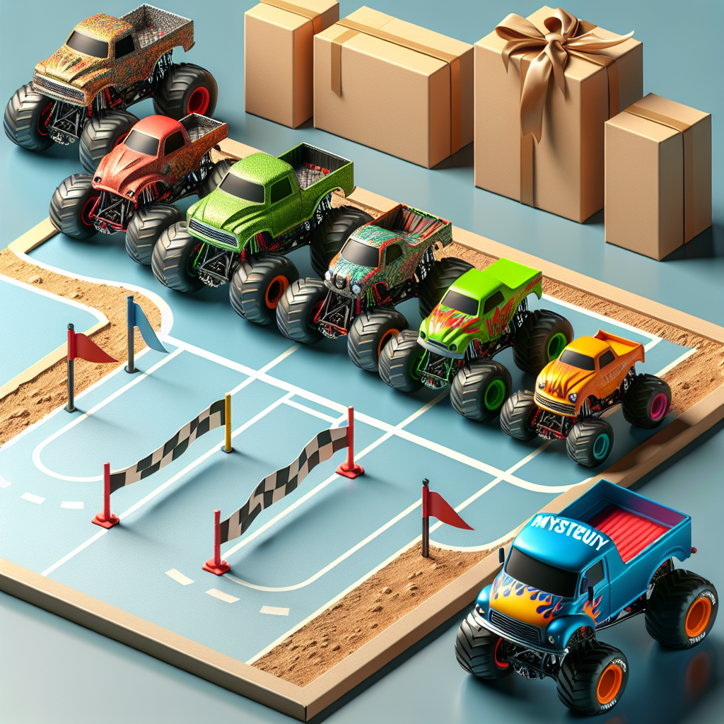 Get Ready to Race with the Official Mini Collectible Monster Trucks 5-Pack and Mystery Truck