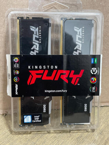 Kingston FURY Beast RGB 64GB (2x32GB) 5600MT/s DDR5 CL40 PC RAM KF556C40BBAK2-64