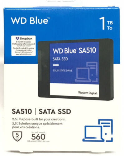 WD Blue SA510 1TB, 2.5 inch Internal Hard Drive – WDBB8H0010BNC-WRWN