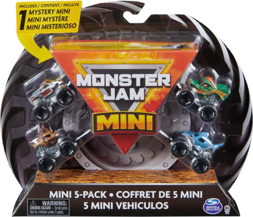 Monster Jam Official Mini 5-Pack with Mystery Collectible Monster Truck 1:87 New