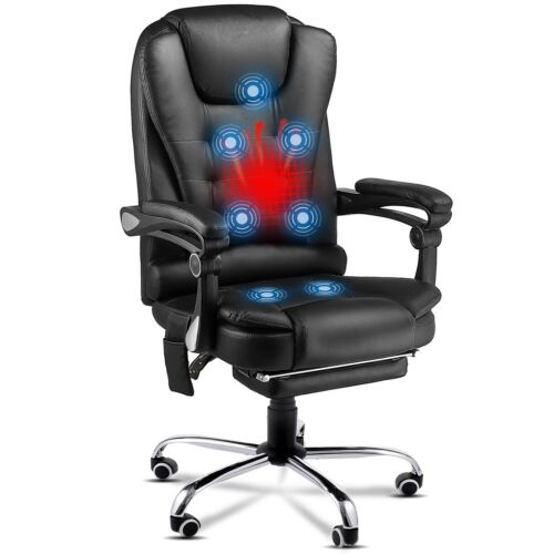 YODOLLA Executive Computer Office Desk Chair Heat&Massage Ergonomic Swivel Chair