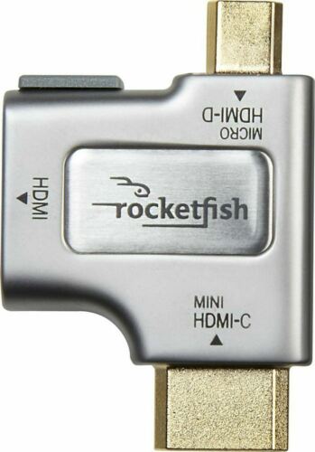 NEW Rocketfish Micro-HDMI-D & Mini-HDMI-C to HDMI Cable Adapter 4K 1080p HDTV