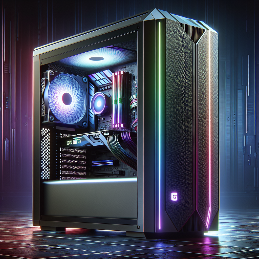 Experience Next-Level Gaming with the i7 32GB Desktop PC Featuring GTX 1070 and RGB Lighting