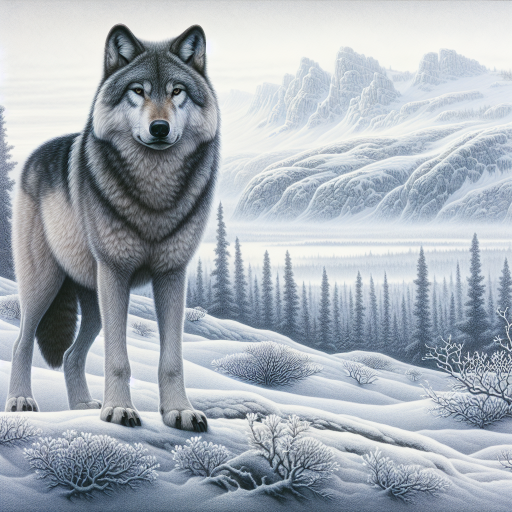 The Arctic Grey: A Symbol of Strength and Endurance in the Cold Wilderness