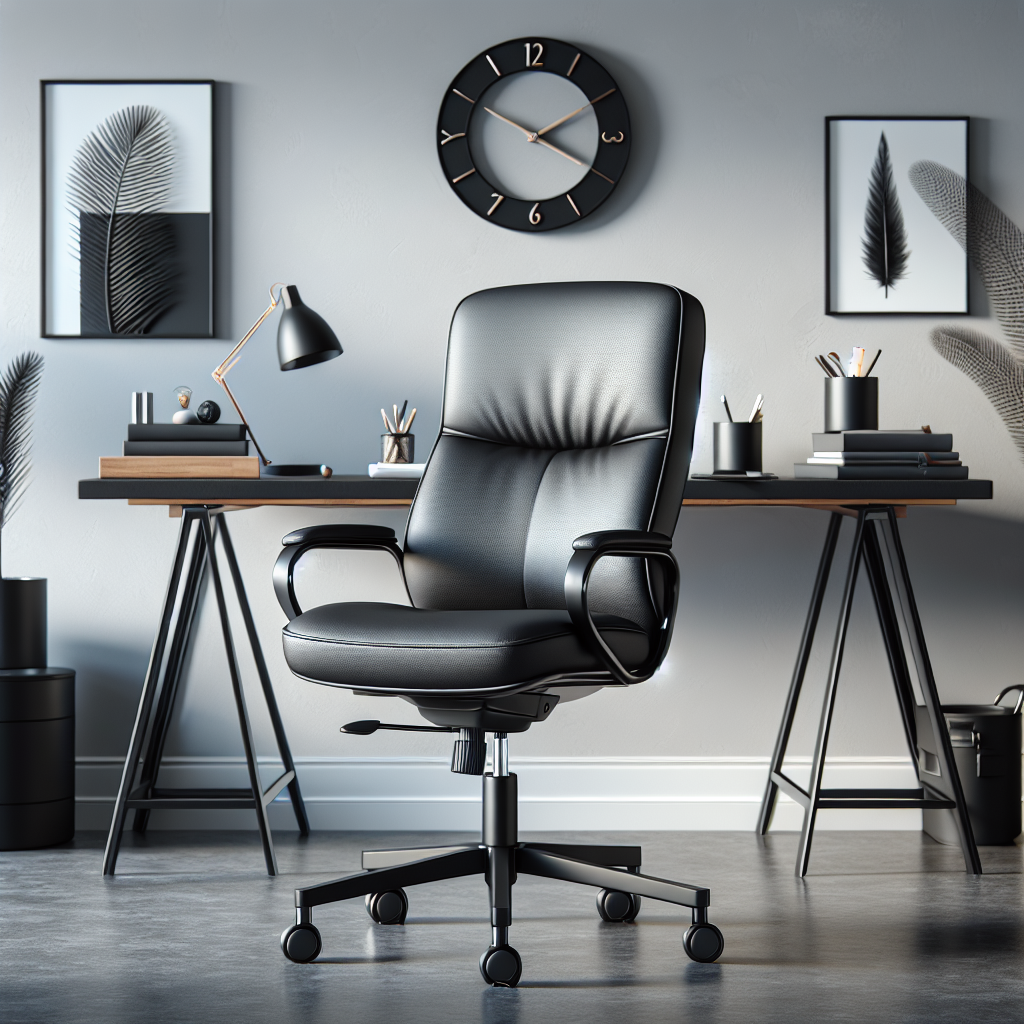 Upgrade Your Workspace with a Stylish and Functional PU Leather Office Chair