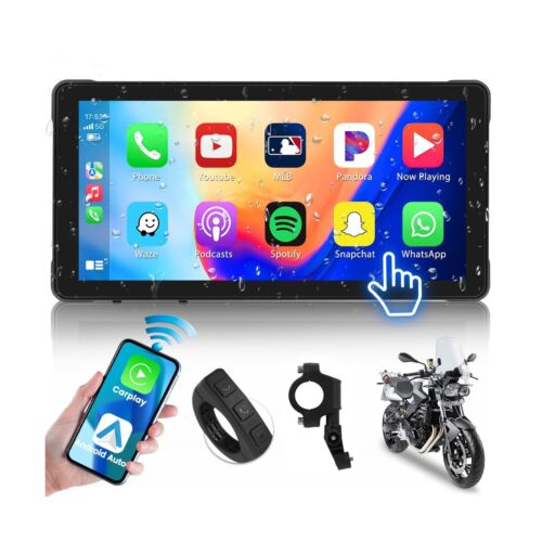 5.5” Portable Car Play Screen for Motorcycle, Wireless CarPlay & Android Aut…