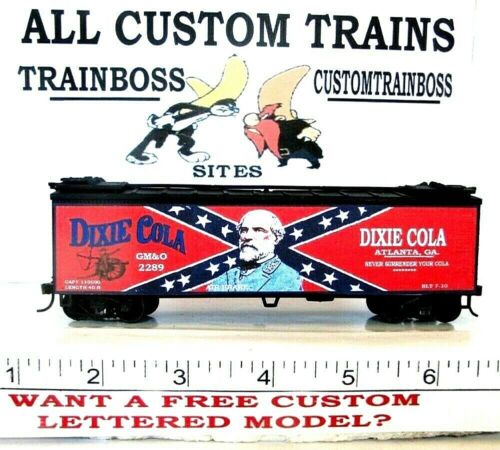 HO SCALE CUSTOM DIXIE COLA CIVIL WAR REEFER 17… ALSO AVAIL IN O SCALE