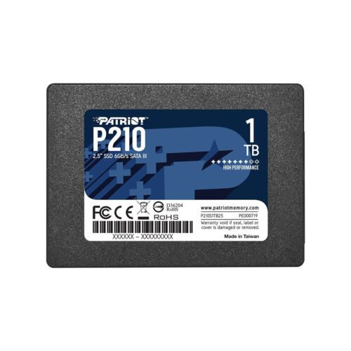 Patriot P210 1TB SSD 2.5″ SATA III 6GB/s Internal Solid State Drive For PC/MAC