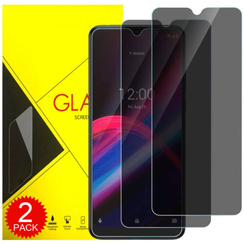 Privacy Anti-Spy Tempered Glass Screen Protector For T-Mobile Revvl 7 6X 6 Pro