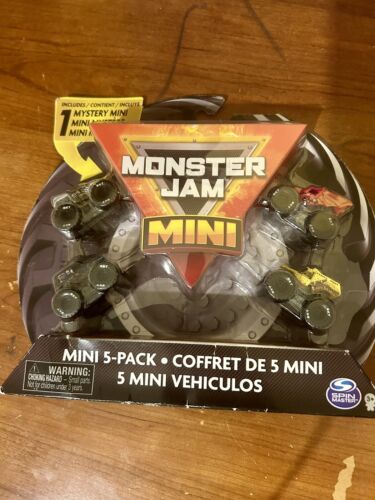 MONSTER JAM MINI Mysyery 5-Pack with 1 Random Mini Truck New