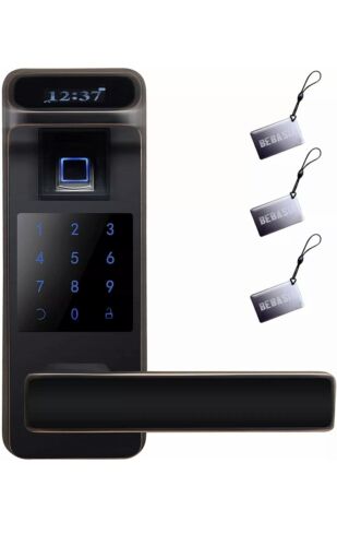 BEBASIA Keyless Entry Door Lock Smart Door Lock Keyless Door Lock Fingerprint