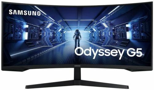 Samsung LC34G55TWWNXZA Odyssey G5 34 inch WQHD 165Hz 1ms GTG Curved VA LED