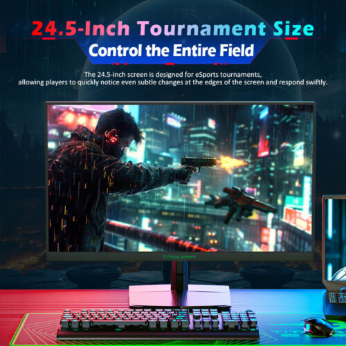 TITAN ARMY 24.5″ Flat Gaming Monitor 16:9 Fast IPS FHD 300Hz 1920×1080 350nit