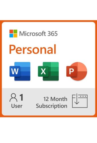 Microsoft Office 365 Personal 1 Year Subscription For 1 User QQ2-01024