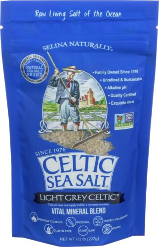 Light Grey Celtic Sea Salt – Resealable Bag – Additive-Free