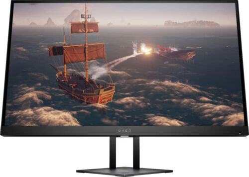 HP OMEN – 27″ IPS LED QHD FreeSync & G-Sync Compatible Gaming Monitor Black