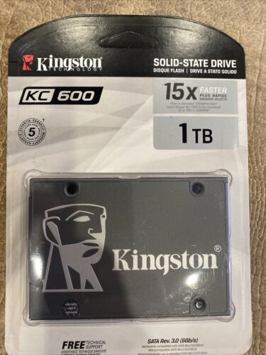 1 TB SSD – Kingston SATA 3.0 – 6Gbs – Computer Hard Drive – New – KC600