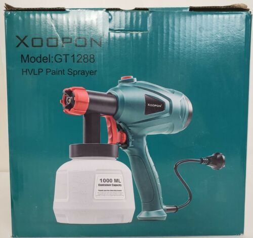 Xoopon Paint Sprayer GT1288 High Power HVLP Spray Gun Copper Nozzles Projects