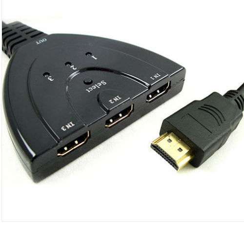 3Port HDMI 1080P Switcher Switch Splitter for DVD Wii U PS3 PS4 Macbook Pro Air