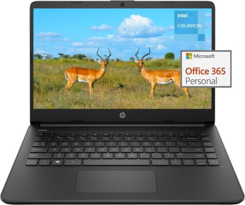 HP 14-dq0761dx 14″Laptop,Intel Celeron N4120,16G,128GBemmc+1-Year Office 365 US