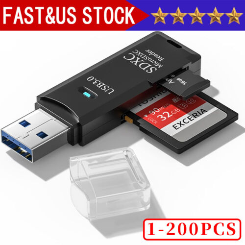 USB3.0 SD Card Reader for PC Micro SD Card to USB Adapter for Camera MemoryC lot