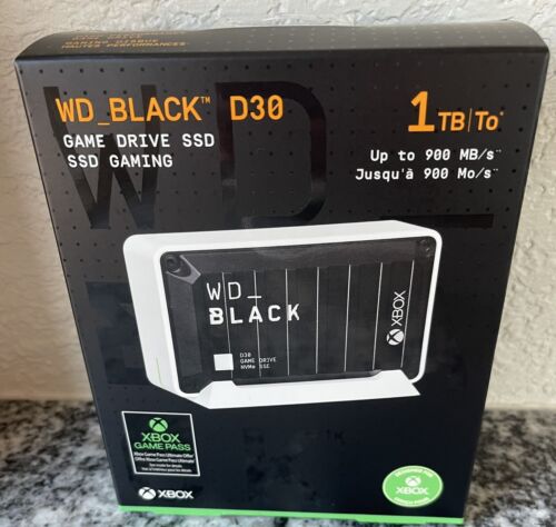 WD Black D30 Game Drive SSD 1 TB Designed for Xbox BRAND NEW Free Shipping!