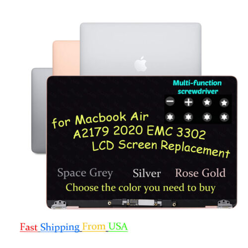 for MacBook Air 13″ A2179 2020 EMC 3302 LCD Screen Display Assembly Replacement