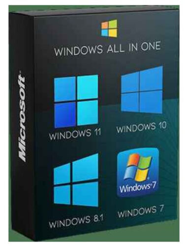 Windows 7 , Win 8 , Windows 10 , Windows 11 All in one .iso file . 32 and 64 bit