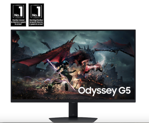 32″  Samsung Odyssey G50D QHD Fast IPS 180Hz 1ms DisplayHDR 400 Gaming Monitor