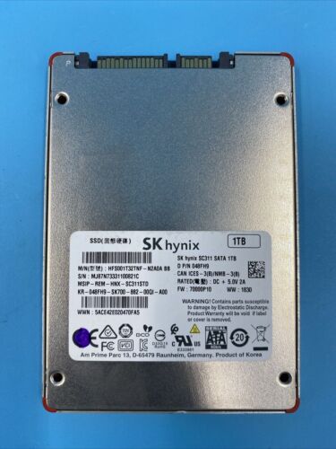 SK Hynix SC311 1TB SSD SATA 2.5 in Solid State Drive (HFS001T32TNF)