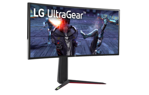 LG 34″ UltraGear Curved FreeSync G-SYNC Monitor 34GN850BAUS 160Hz 1ms WQHD HDMI