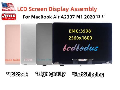 New For Apple MacBook Air A2337 M1 2020 LCD Screen Display Assembly Replacement