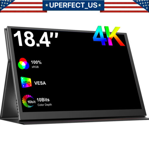 UPERFECT Portable Monitor 4K 18.4 inch, 10 Bit UHD FreeSync IPS HDR Monitor Used