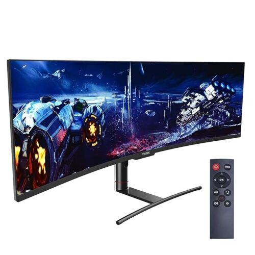 Viotek 49″ 5120 x 1440 Curved Monitor 120Hz 3ms 2x HDMI 2.0 2x DP 1.4 SUW49DA