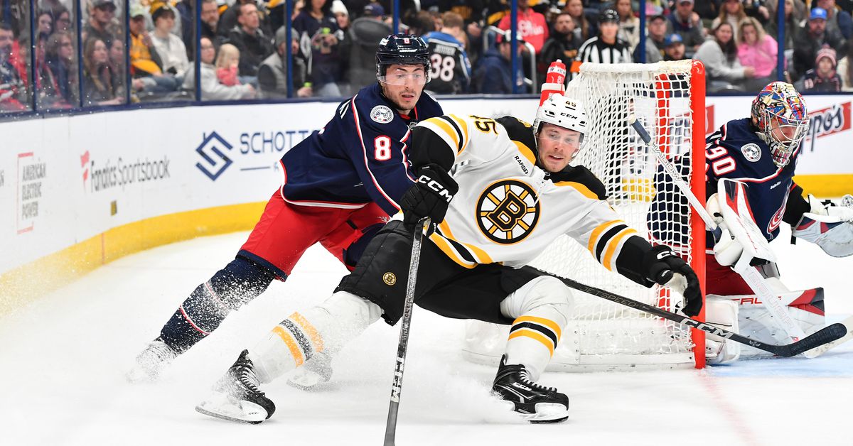 Preview: Bruins look for reset against Blue Jackets