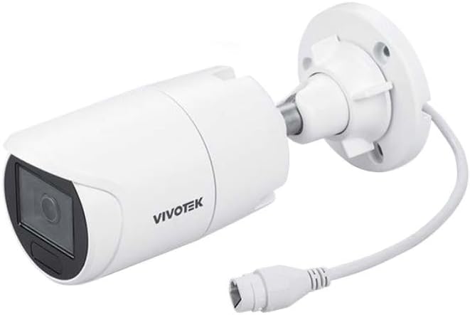 VIVOTEK IB9383-HV 2.8 mm 5 MP AI Analytics IP66 IK10 IR Outdoor Bullet Network Camera White