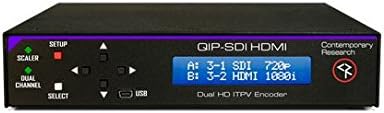 Contemporary Research QIP-SDI HDMI IPTV Encoder with H.264 – HD-SDI/HDMI/Composite/Analog Stereo/SPDIF Inputs