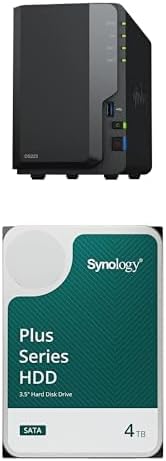 Synology 2-Bay DiskStation DS223 Bundle with 2 x HAT3300-4T