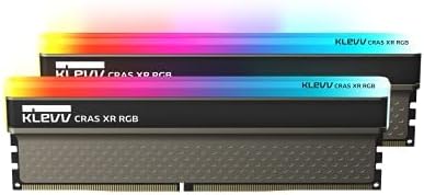 KLEVV CRAS XR RGB DDR4 16GB (2x8GB) 3600MHz CL18 1.35V Gaming Desktop Ram Memory SK Hynix Chip XMP 2.0 Ready (KD48GU880-36A180Z)