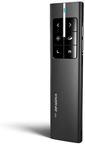 NORWII Wireless Presenter Remote for PowerPoint, Presentation Remote Control Clicker with Complete Air Mouse Function, Handheld Mouse Clicker for Mac, Computer, Laptop, Google Slides, N99