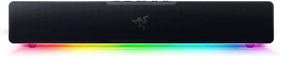 Razer Leviathan V2 X PC Soundbar with Full-Range Drivers – Compact Design – Chroma RGB – USB Type C Power and Audio Delivery – Bluetooth 5.0 – for PC, Laptop, Smartphones, Tablets & Nintendo Switch