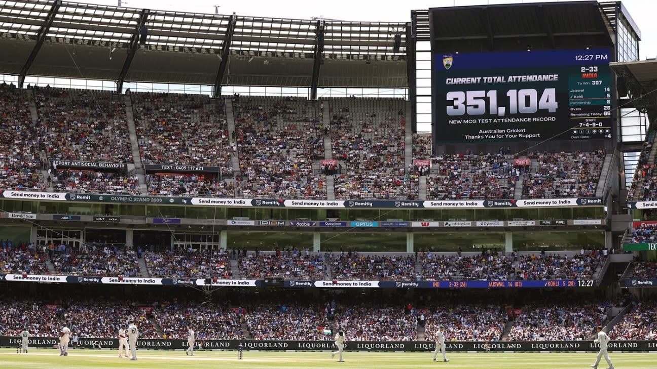 BGT Boxing Day Test – All-time attendance record for a Test in Australia broken at the MCG