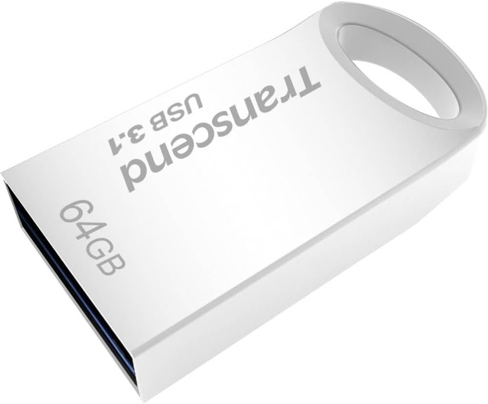 Transcend 64GB JetFlash 710 USB 3.1/3.0 Flash Drive (TS64GJF710S), Silver