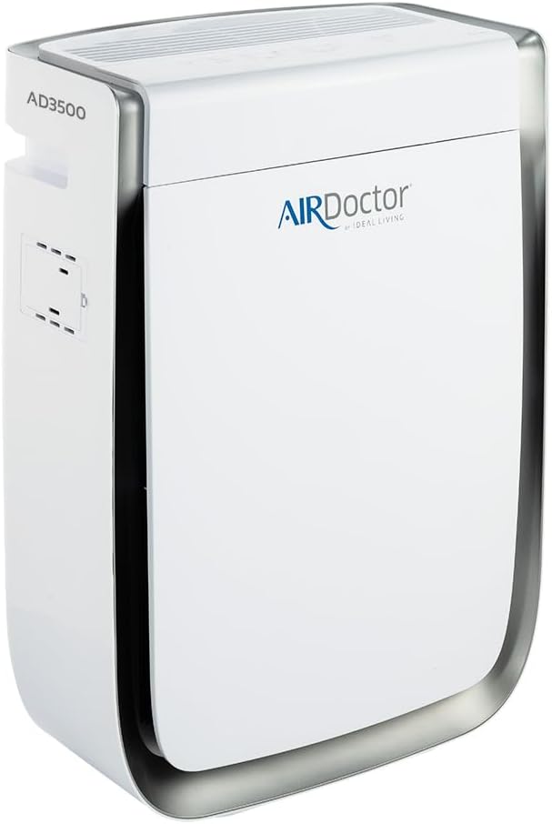 AIRDOCTOR AD3500 Air Purifier for Home and Large Rooms Up to 1260 sq. ft. 2x/hour | UltraHEPA, Carbon, VOC Filters and Air Quality Sensor. Captures Particles 100x Smaller Than HEPA (AirDoctor 3500)