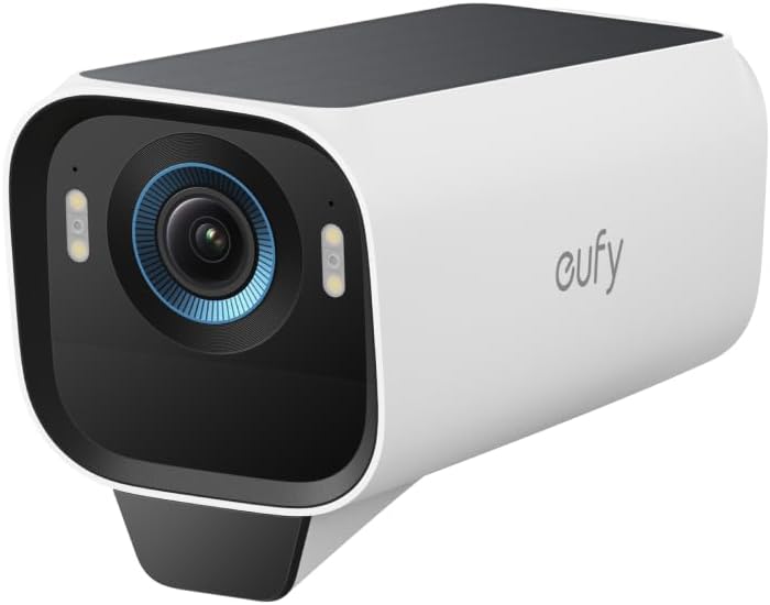 eufy Security eufyCam S3 Pro Add-on Camera, Solar Camera Outdoor Wireless, MaxColor Night Vision, 4K Security Camera with Solar Panel, Face Recognition AI, Expandable Local Storage, No Monthly Fee