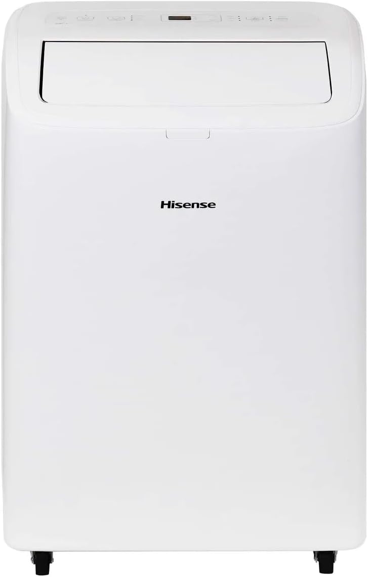 Hisense 8,000 BTU Portable Air Conditioner with Dual Hose & Inverter, 350 Sq Ft, Wi-Fi, ConnectLife App for Google and Alexa, 3 operating modes, Noise 42 dB(A) – HAP0824TWD (Renewed)