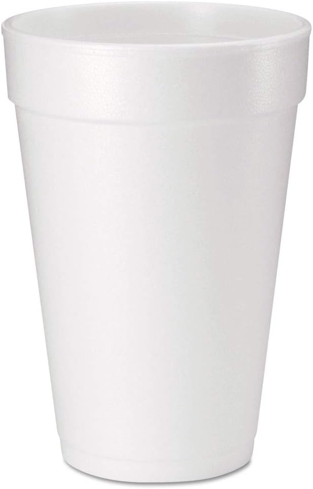 DART 16oz Foam Cups, Case of 500ct, 16J165